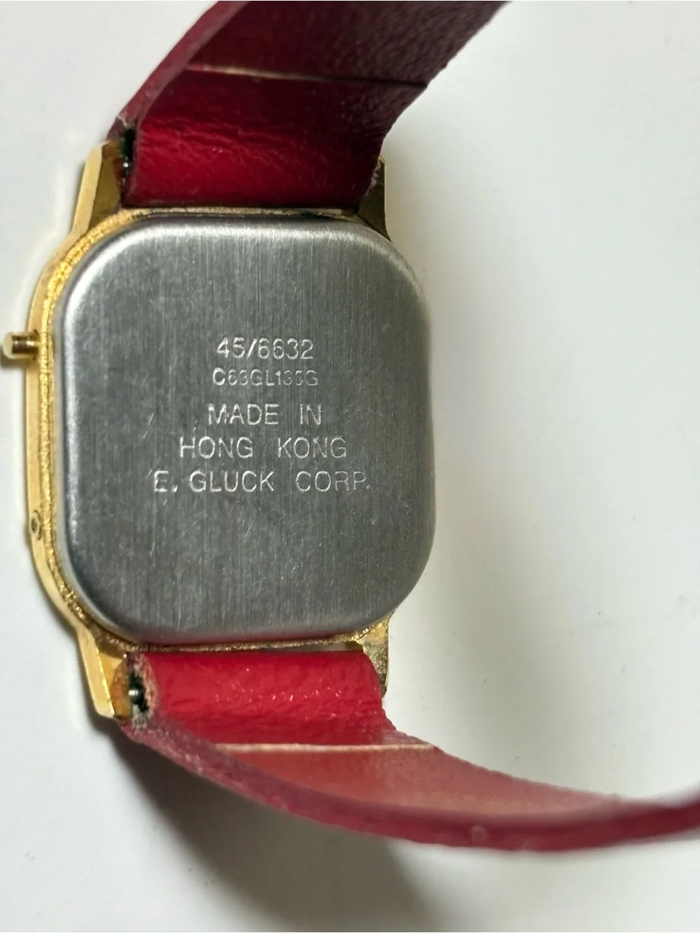 Vintage Armitron Red Digital Leather Strap Watch - 45/8632 C63GL130G